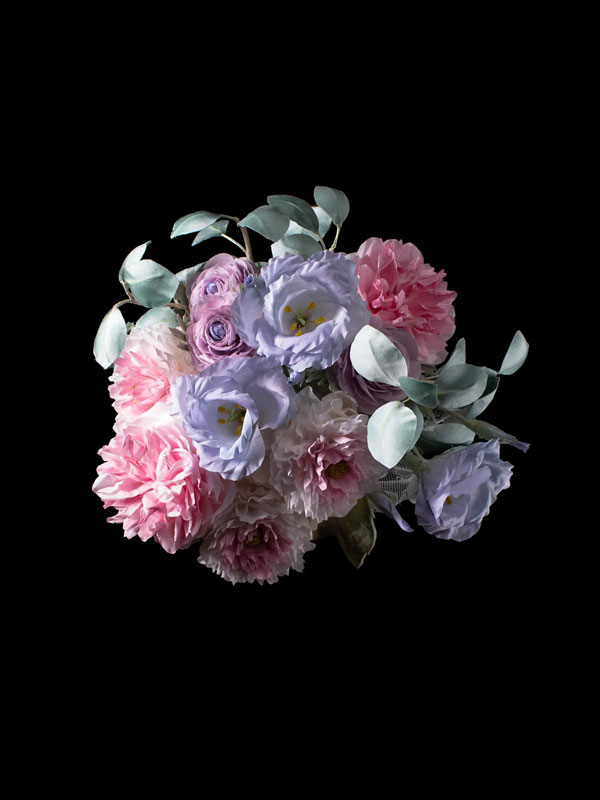 bouquet sposa in seta colori pastello