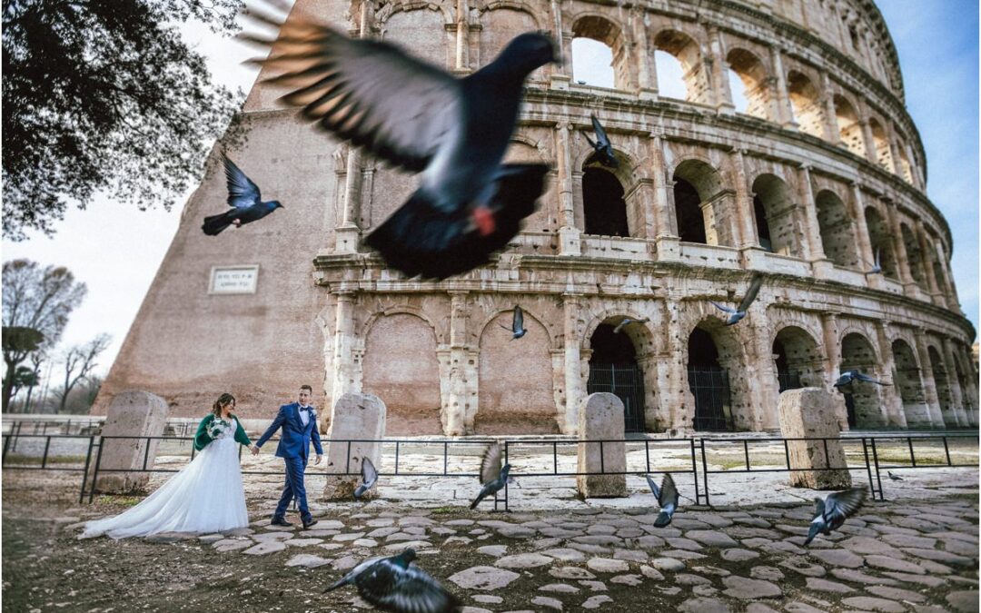 Le terrazze al Colosseo Fotografo Matrimonio
