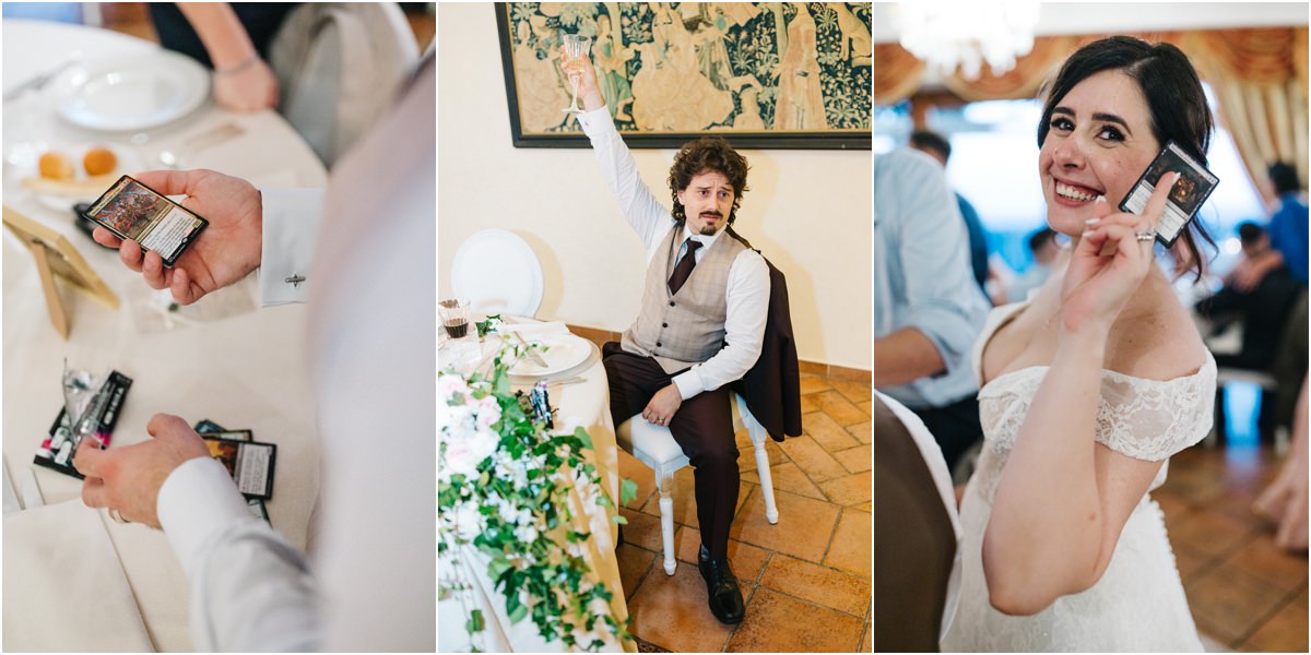 Il tavolo dei regali al matrimonio di Villa del Cardinale