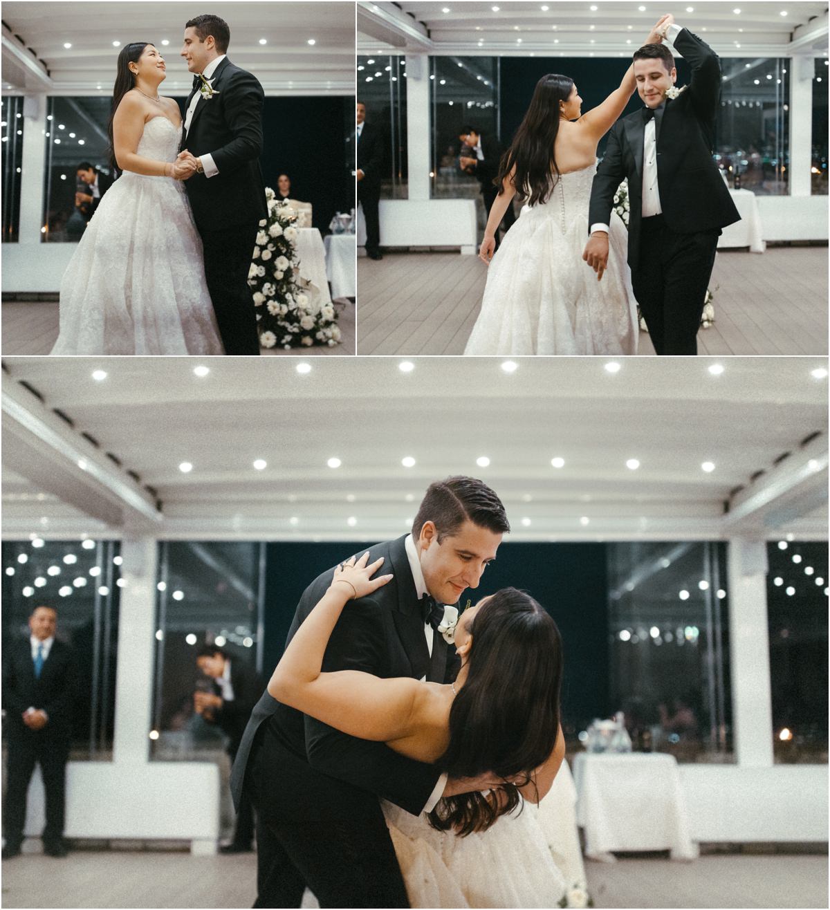 First Dance Alessio and Leah's first dance under the glass pavilion at Villa Grazioli, a twirl and a dip