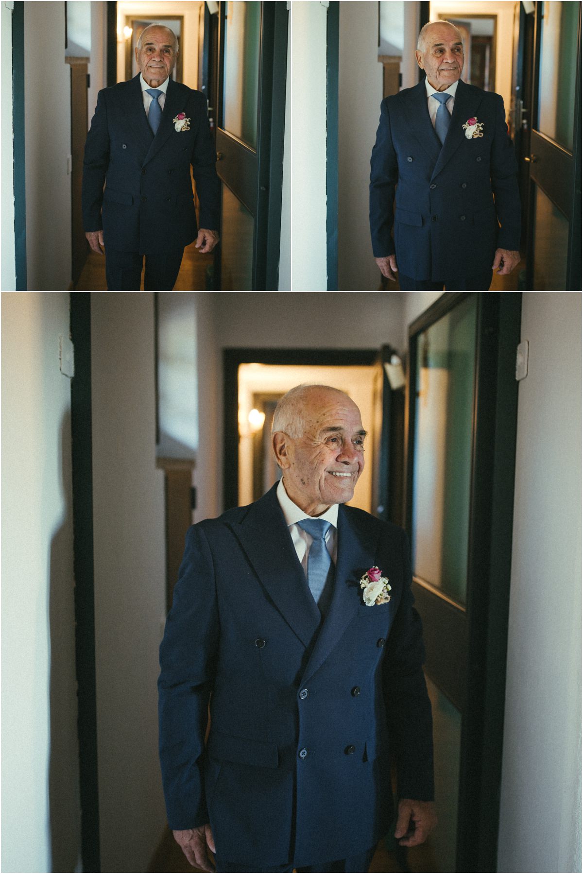 Arriva il padre della sposa Il padre della sposa entra nella stanza